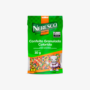 Confeito granulado colorido 30g