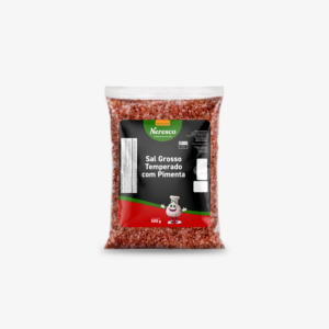 Sal grosso temperado com pimenta 500g saco
