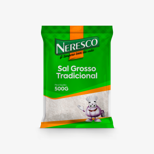 Sal grosso tradicional 500g saco
